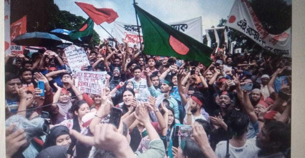 30% of the jobs in Bangladesh are reserved for those who belong to military families or their relatives who fought in the 1971 war of independence from Pakistan